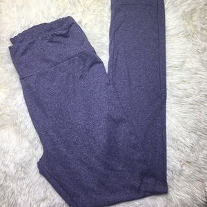 Lularoe heathered purple leggings OS